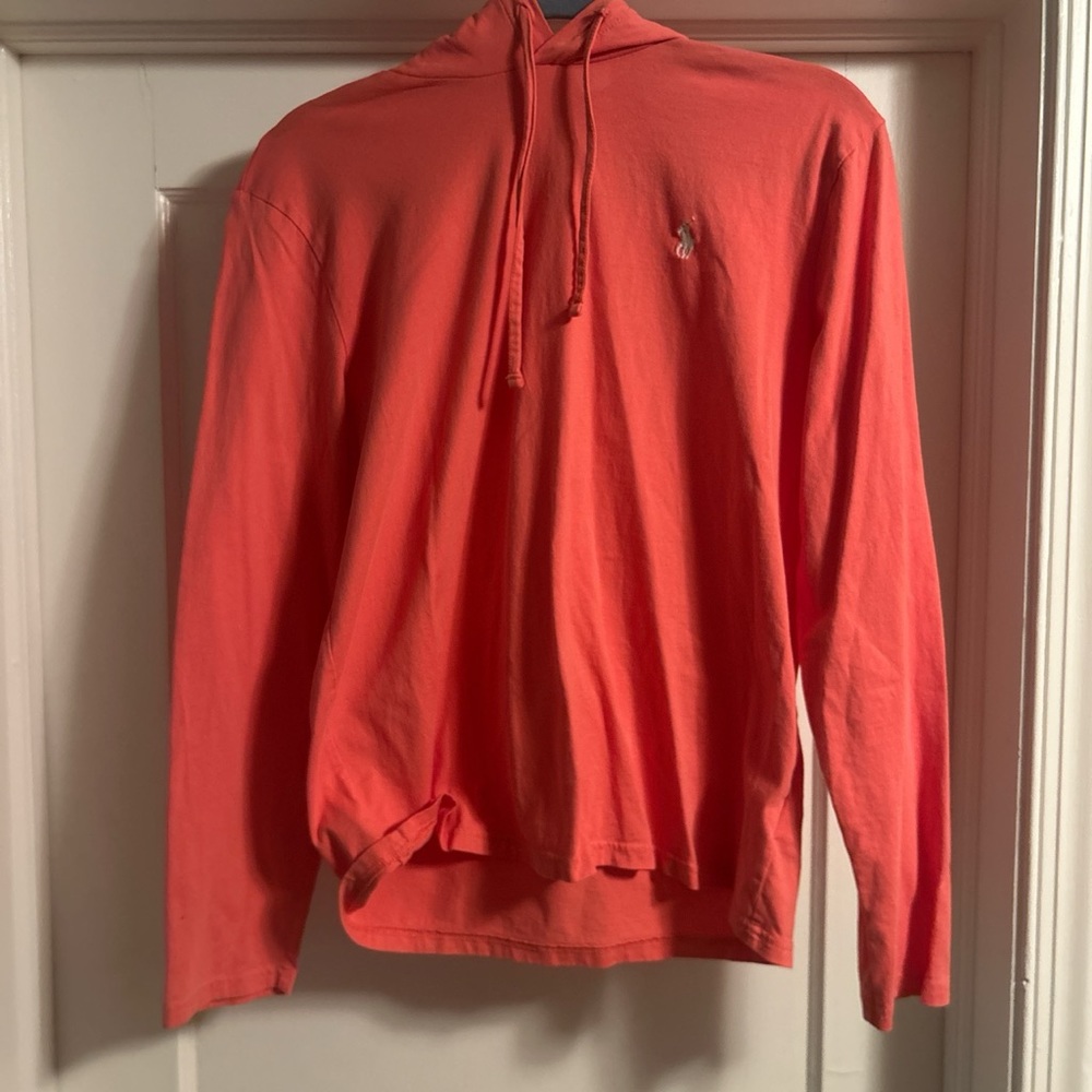 Salmon lightweight hoodie by Polo Ralph Lauren